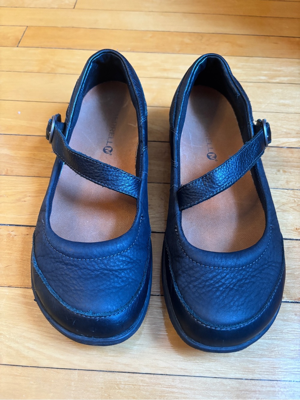 EUC Vintage Merrell Dassie MJ Black Leather Mary Jane Comfort Shoe | Women’s 8.5 - Picture 2 of 16